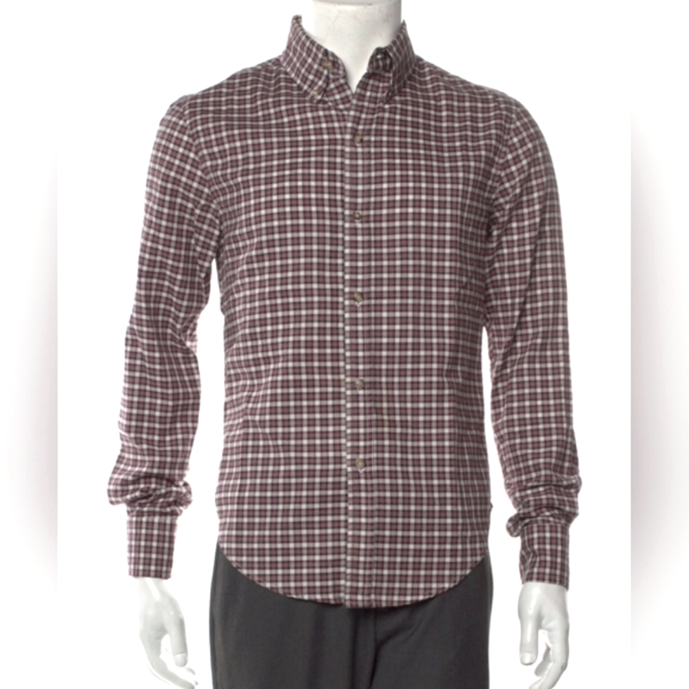 Band Of Outsiders Plaid Shirt - Black and Red